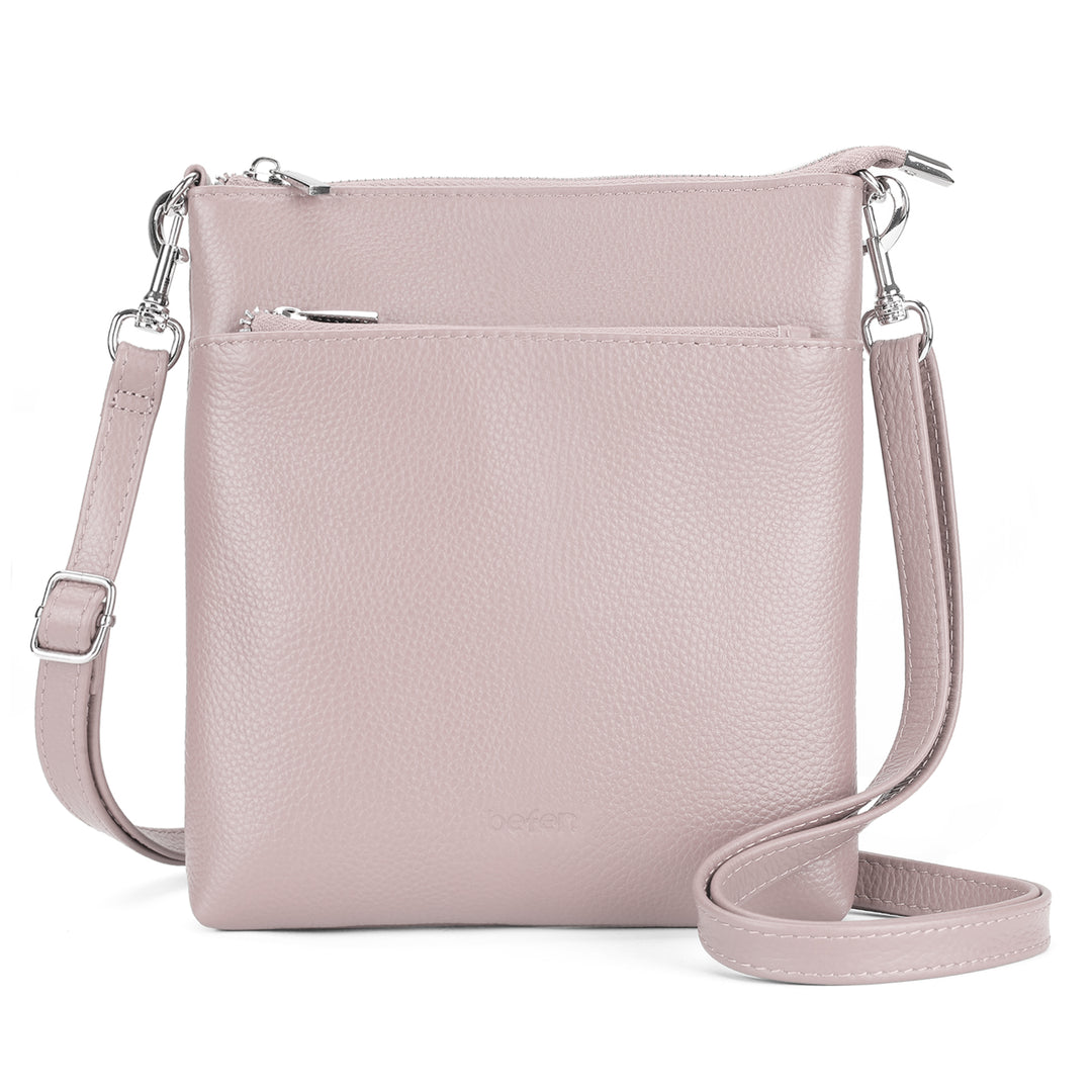befen Cross-body tassen voor dames, echt leer, schoudertassen, functionele multi-pocket kleine crossbody-portemonnee voor vrouwen, Donkerblauw, 8 befen Cross-body tassen voor dames, echt leer, schoudertassen, functionele multi-pocket kleine crossbody-portemonnee voor vrouwen, Donkerblauw, 8