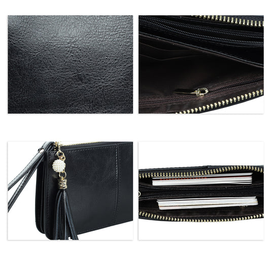 befen Genuine Leather Wristlet