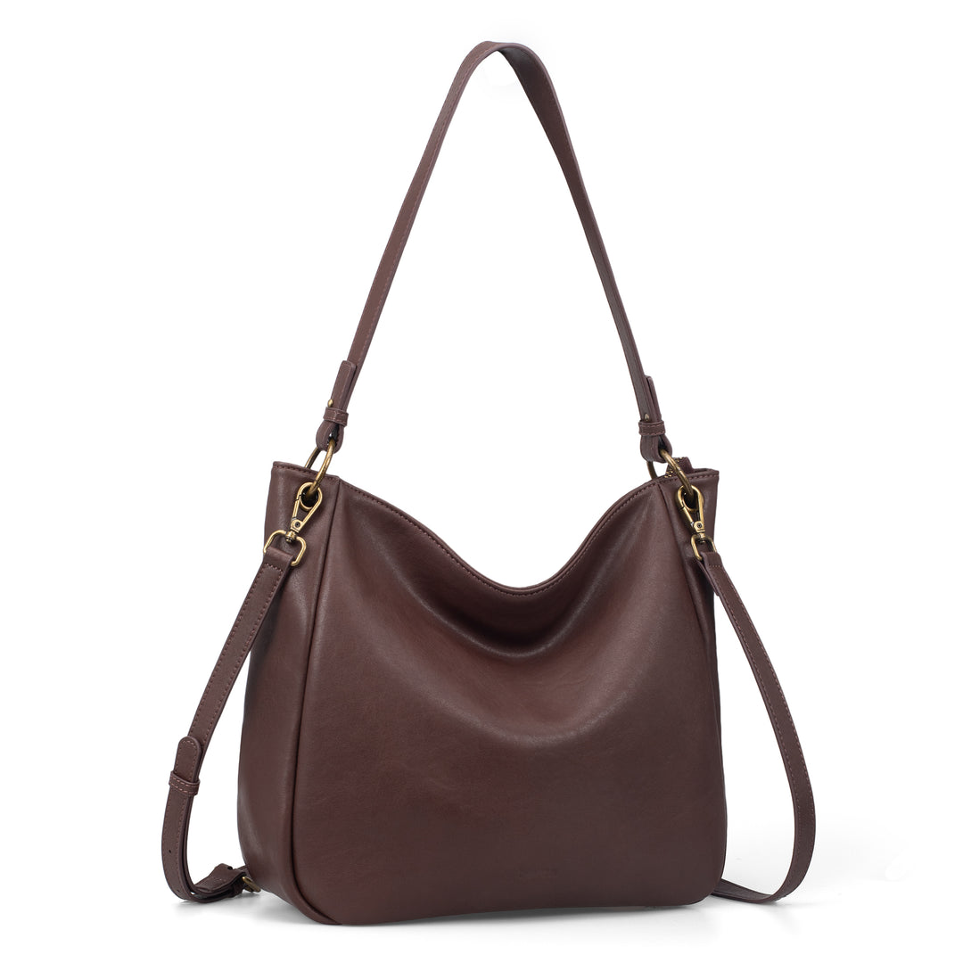 Befen Vintage Leather Hobo with 2 Straps