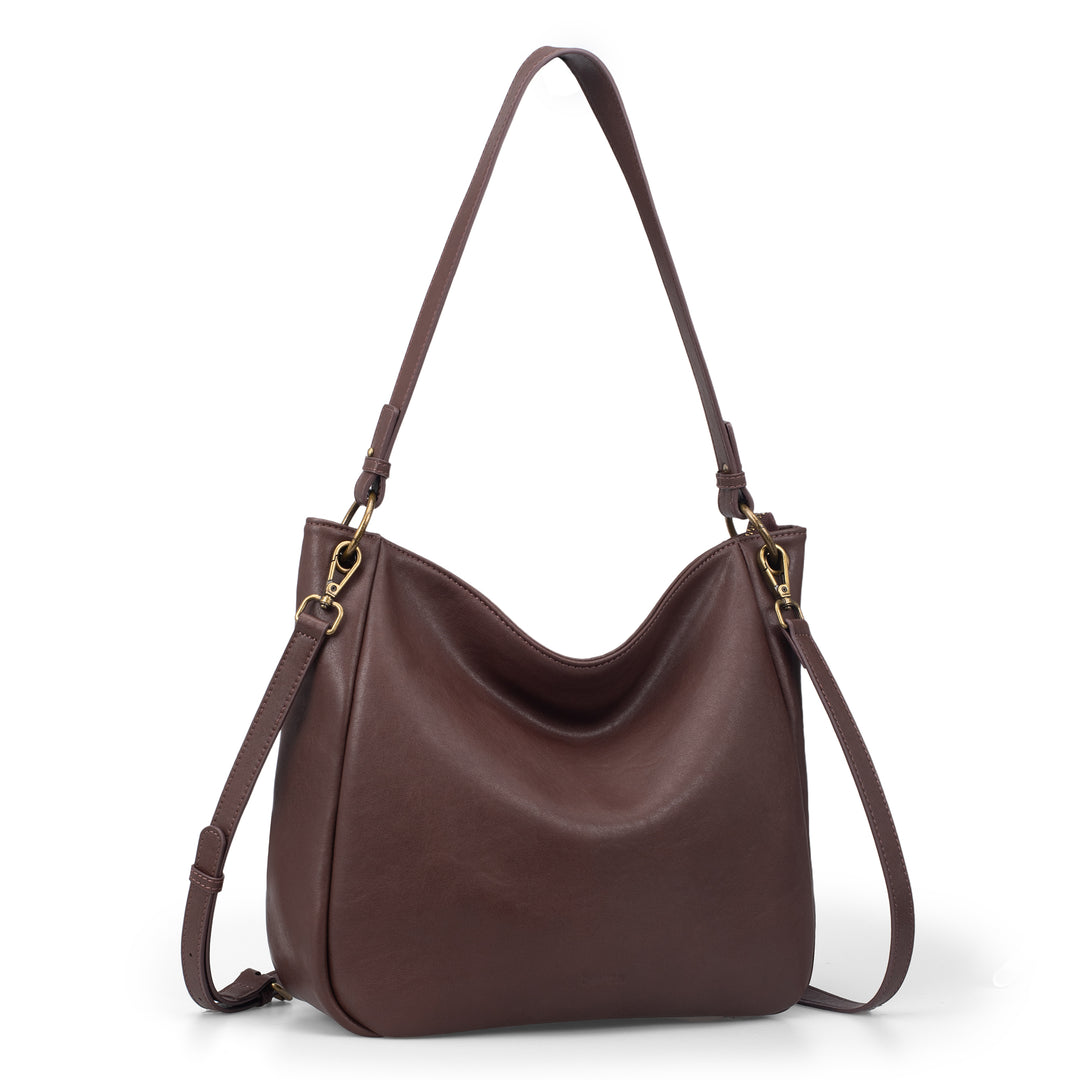 Befen Vintage Leather Hobo with 2 Straps