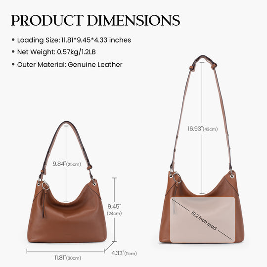 Befen Leather  Hobo Bag Standout Strap