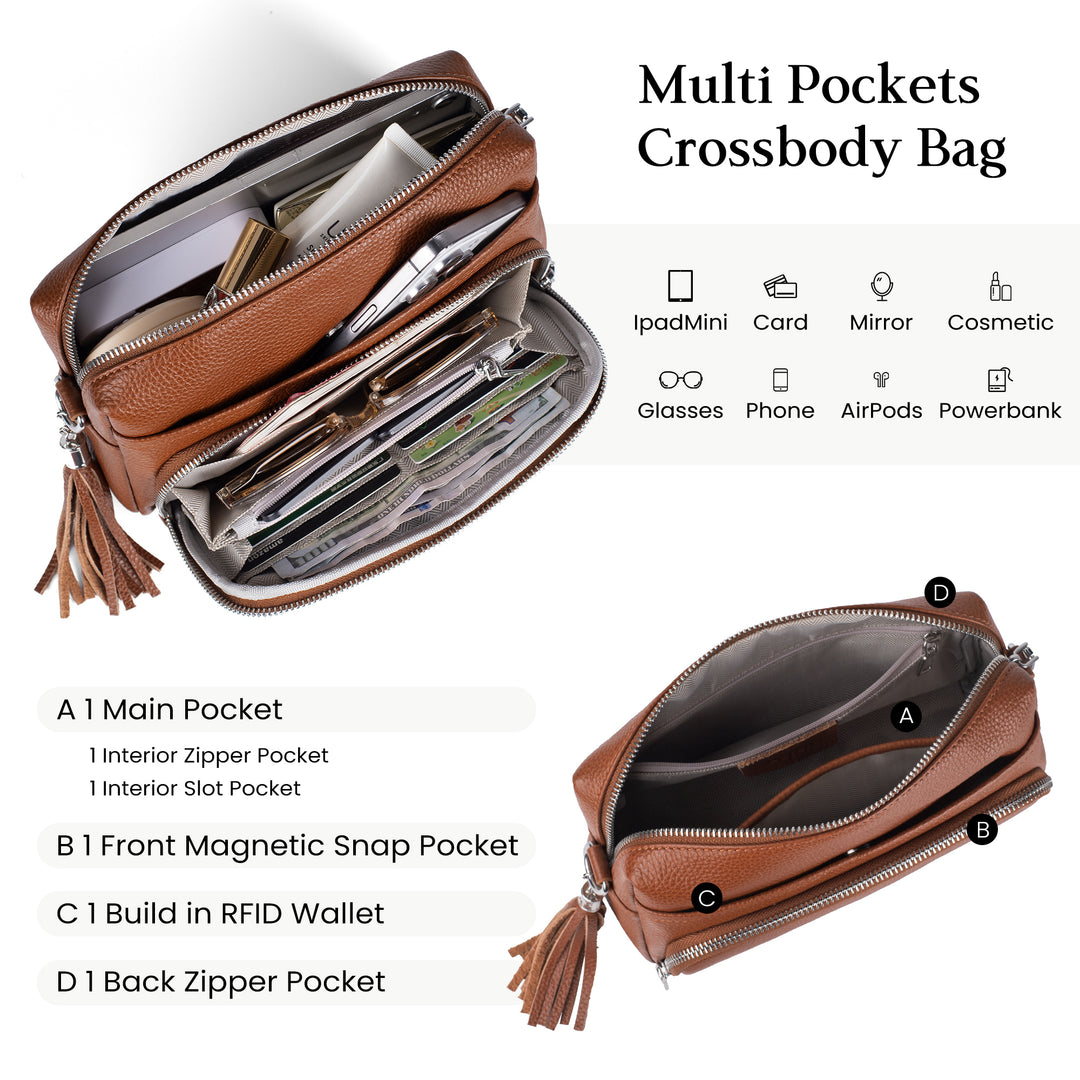 befen RFID Crossbody Purse