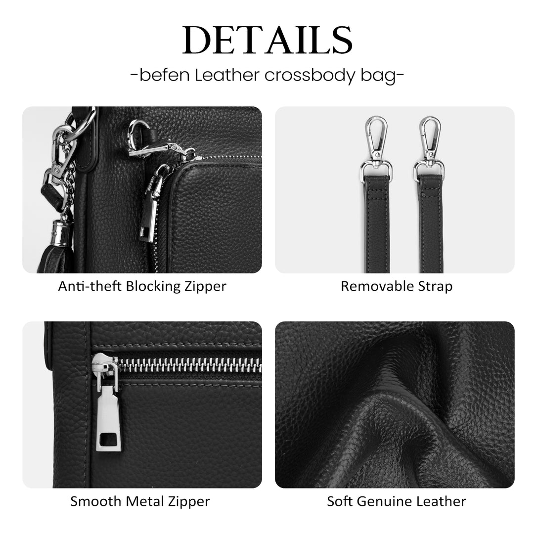 befen Anti Theft Shoulder Bag with Wallet RFID