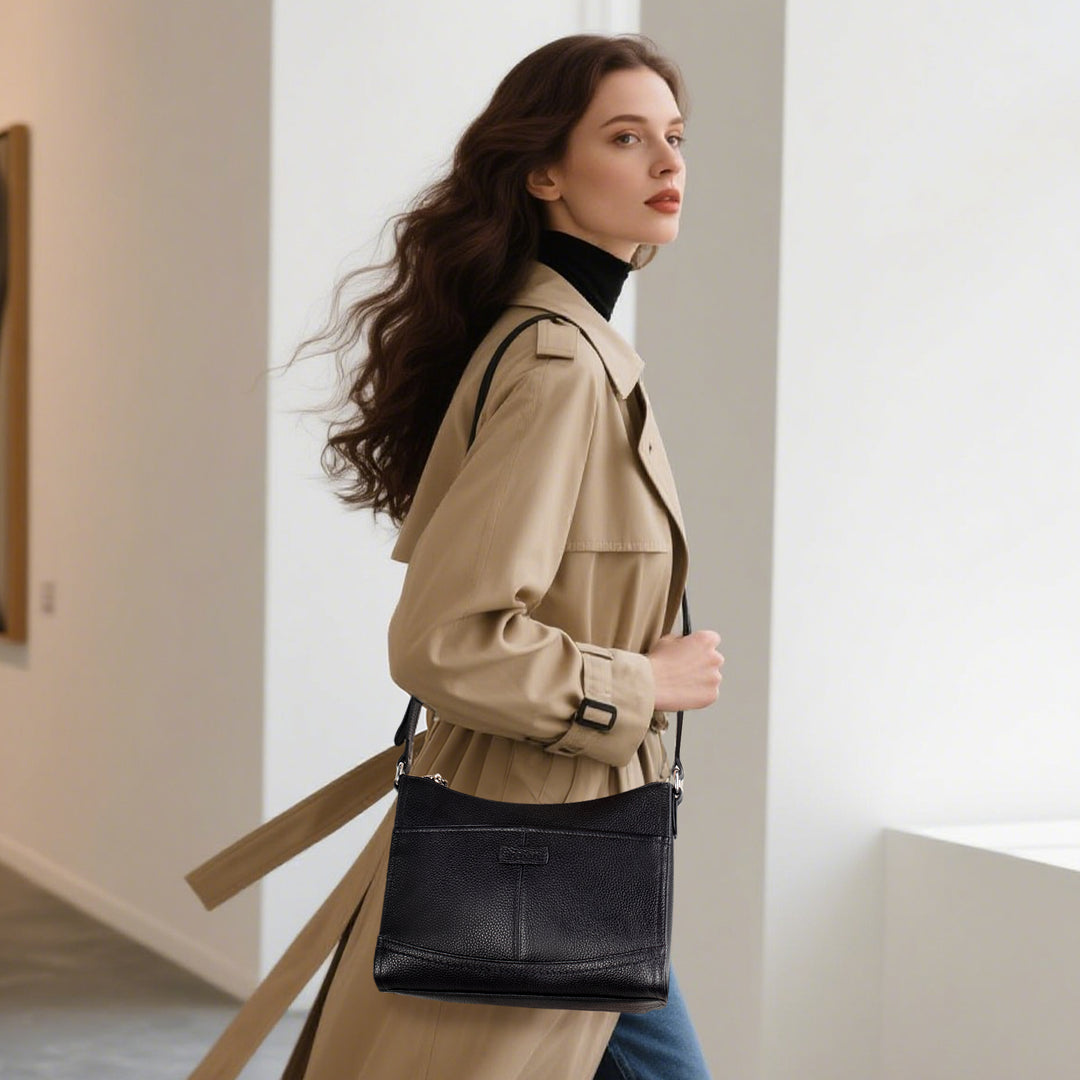Befen RFID Blocking Leather Handbag
