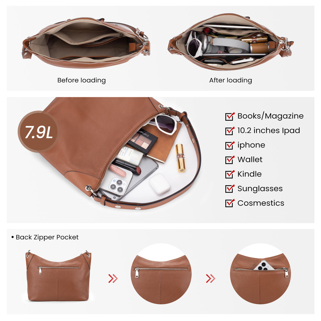 Befen Leather  Hobo Bag Standout Strap