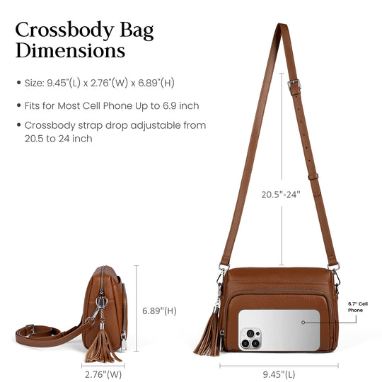 befen RFID Crossbody Purse