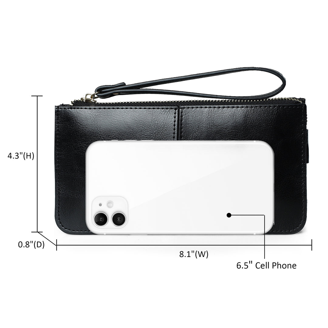 befen Genuine Leather Wristlet
