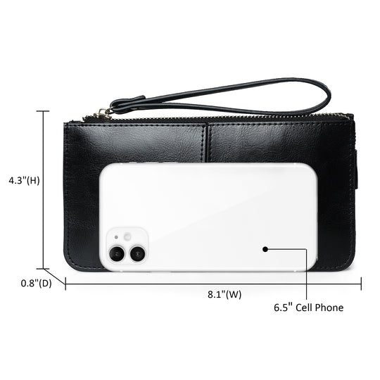 befen Genuine Leather Wristlet