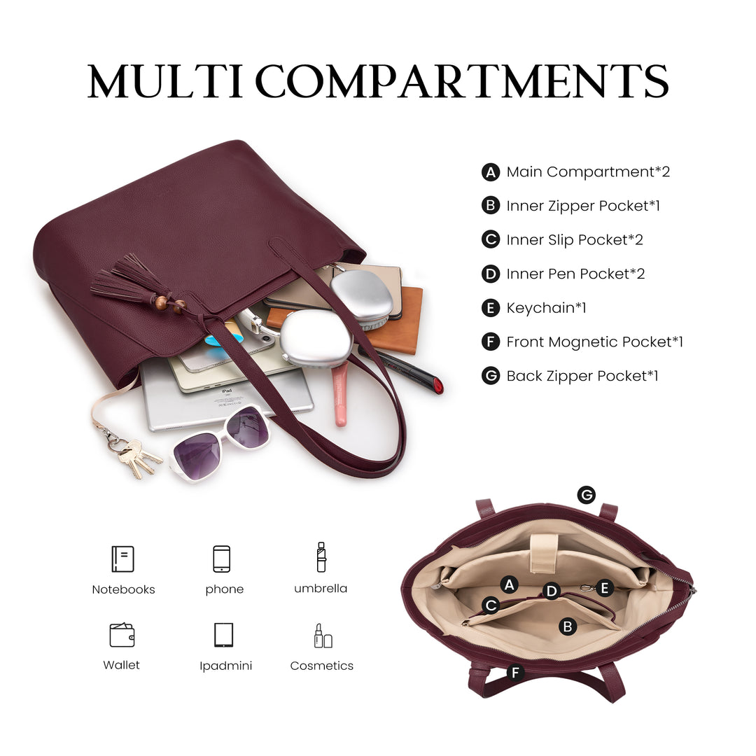 Befen Tassel Leather Tote