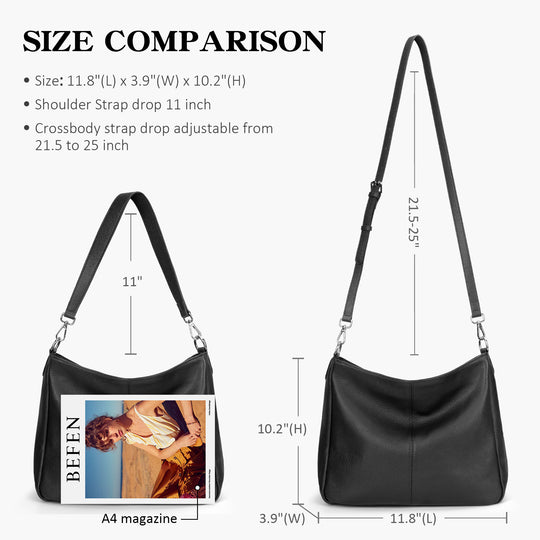befen Leather Hobo Bags