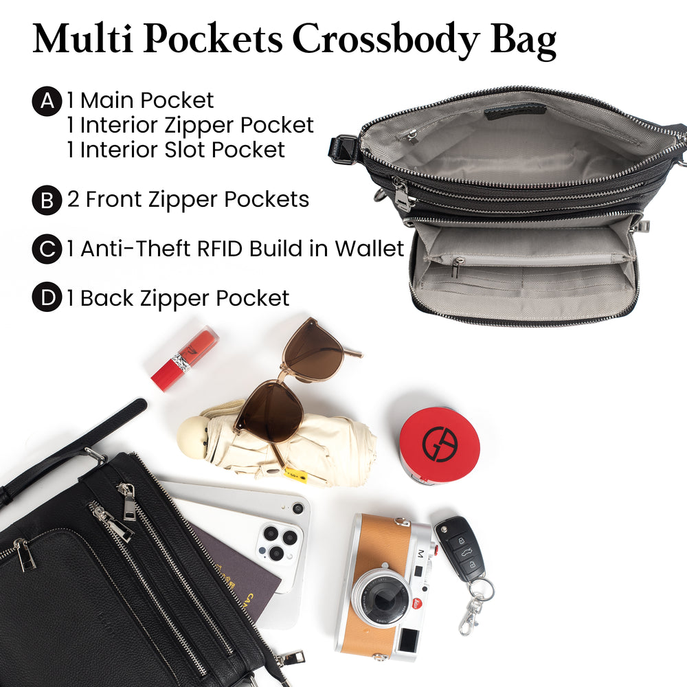 befen Anti-Theft Shoulder Purse in RFID Wallet