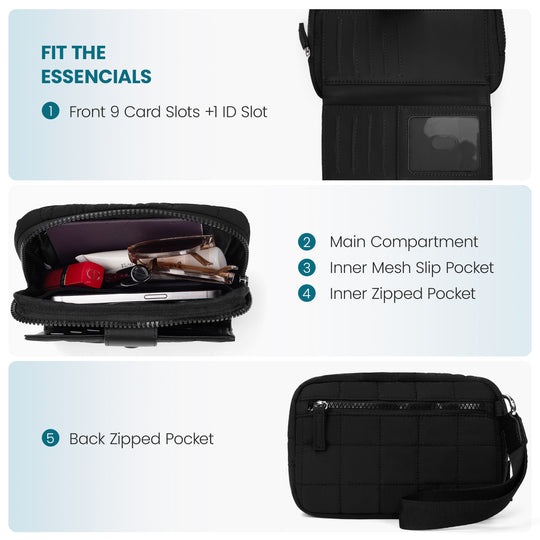 befen RFID Wristlet Wallet