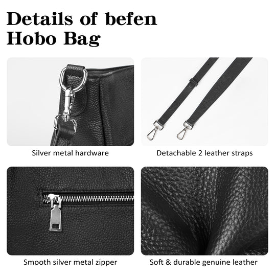 befen Leather Hobo Bags