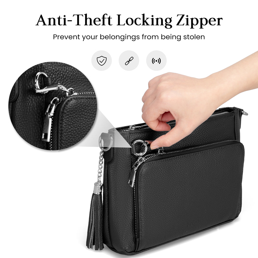 befen Anti Theft Shoulder Bag with Wallet RFID