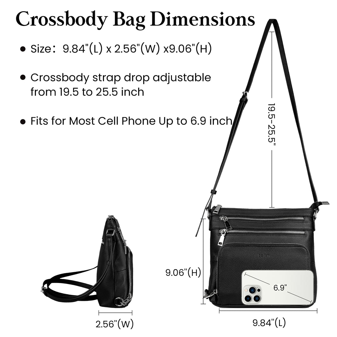 befen Anti-Theft Shoulder Purse in RFID Wallet
