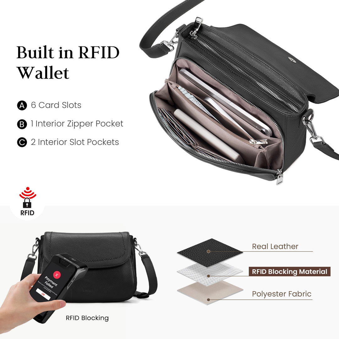 Befen Flap Saddle Crossbody Bag