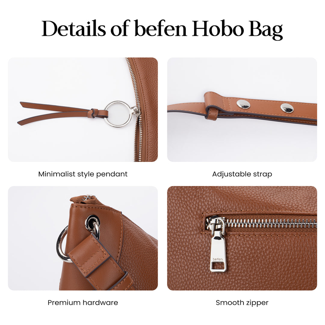 Befen Leather  Hobo Bag Standout Strap