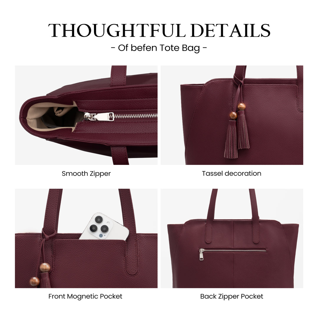 Befen Tassel Leather Tote