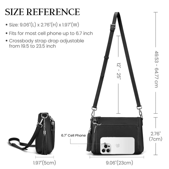 befen Anti Theft Shoulder Bag with Wallet RFID