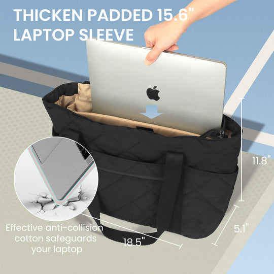 befen Laptop Puffer Tote Bag