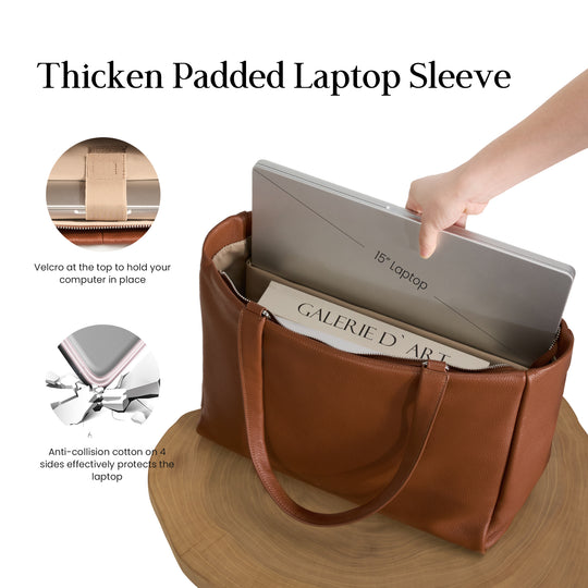 Befen Professional Leather Laptop Tote