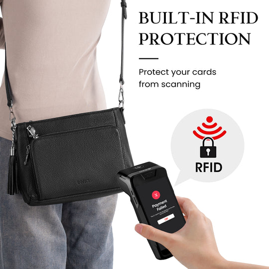 befen Anti Theft Shoulder Bag with Wallet RFID