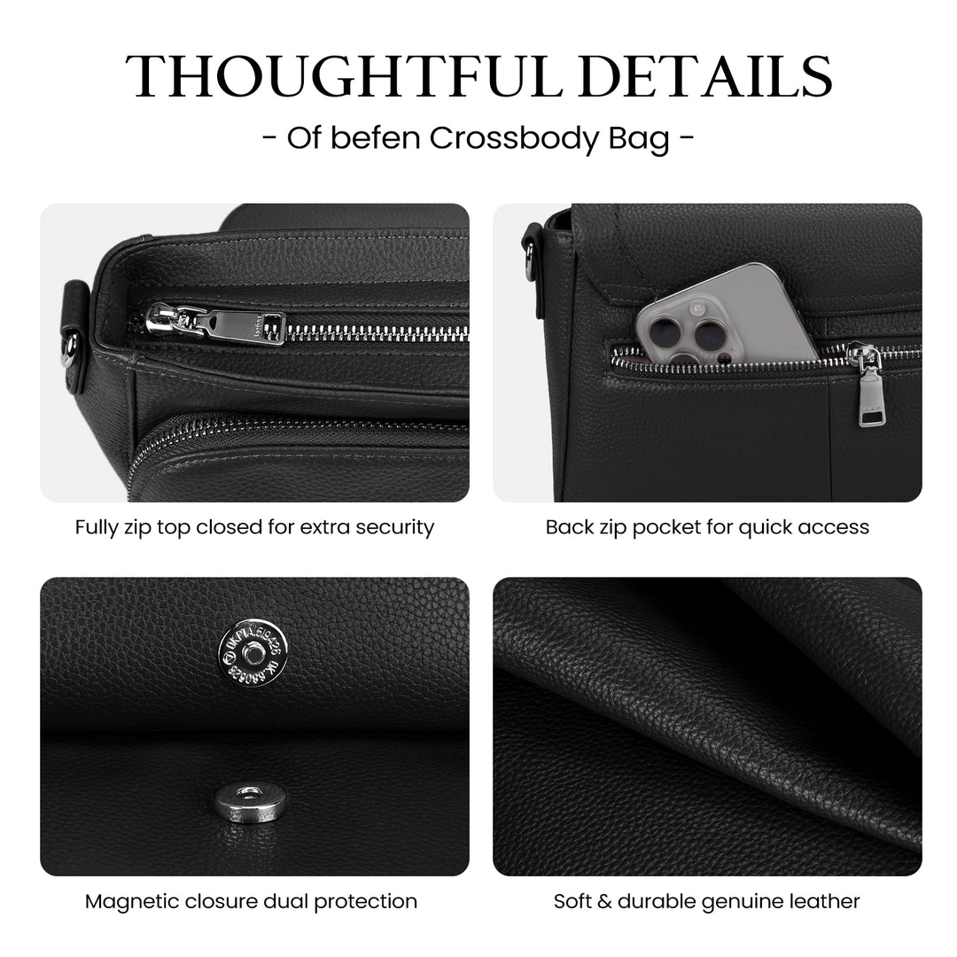 Befen Flap Saddle Crossbody Bag