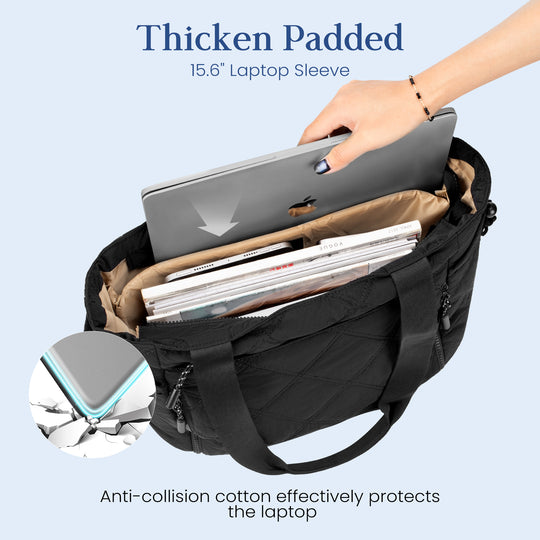 befen Tote Bag with 15.6 inch Laptop Pocket
