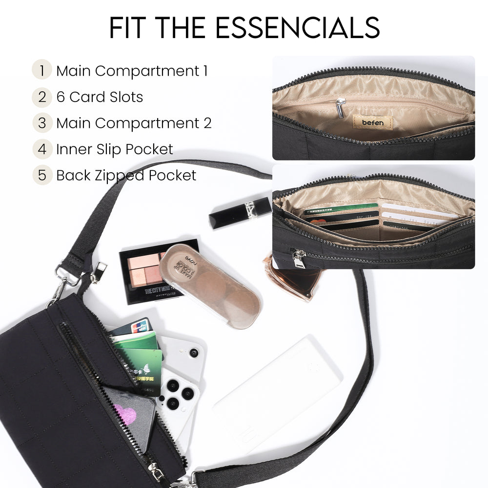 befen Puffer RFID 2 Straps Wristlet
