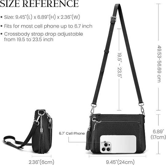befen Anti Theft Shoulder Bag with Wallet RFID
