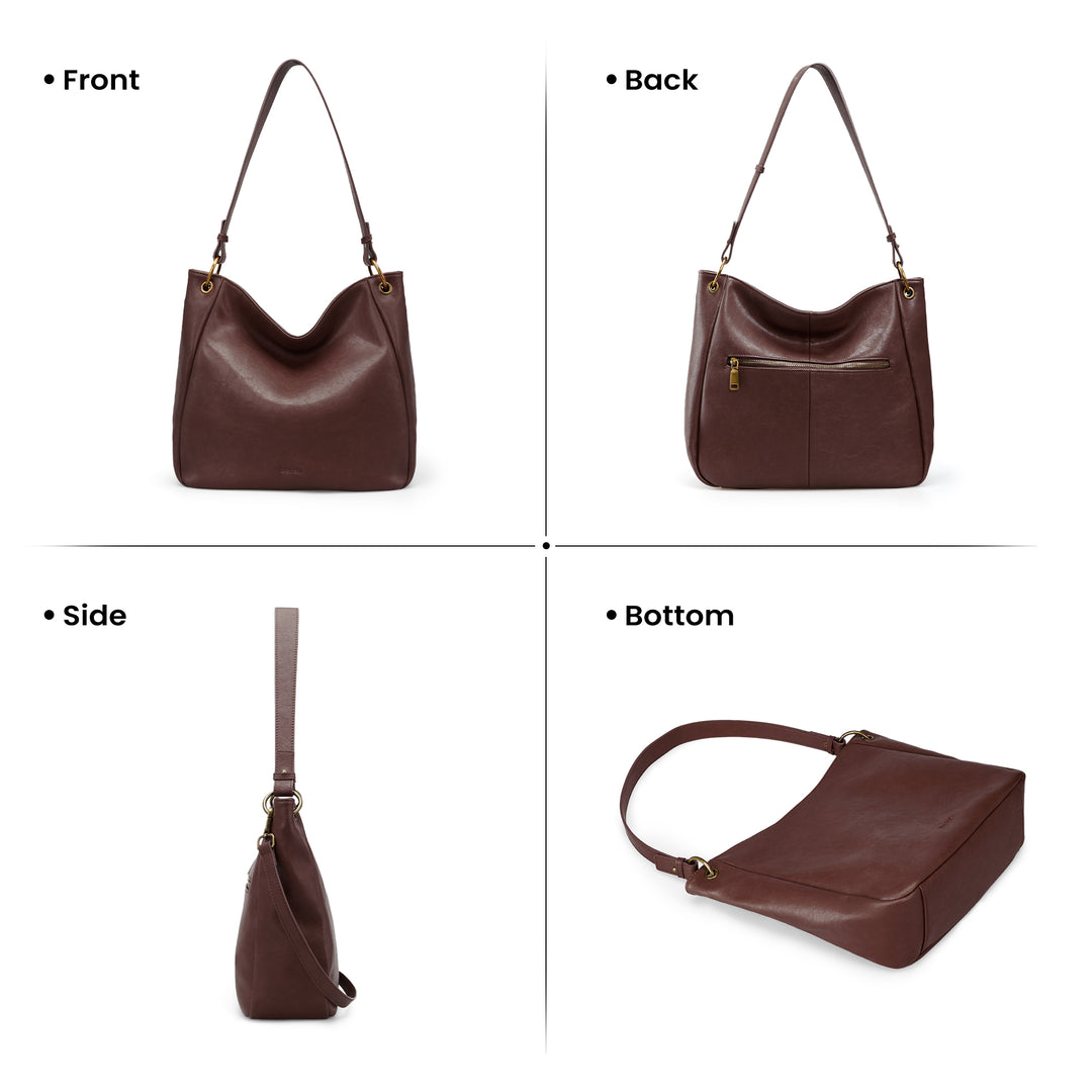 Befen Vintage Leather Hobo with 2 Straps