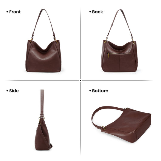 Befen Vintage Leather Hobo with 2 Straps