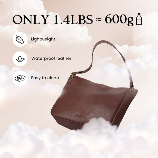 Befen Vintage Leather Hobo with 2 Straps