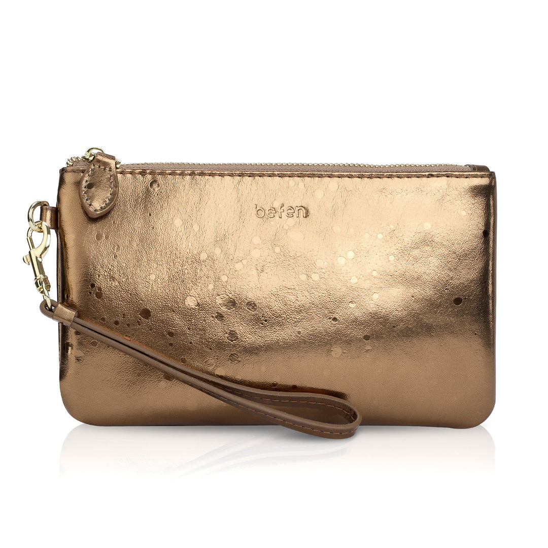 befen Leather Wristlet