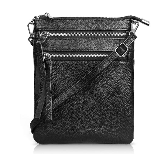 befen Multi-zip Pocket Leather Bag