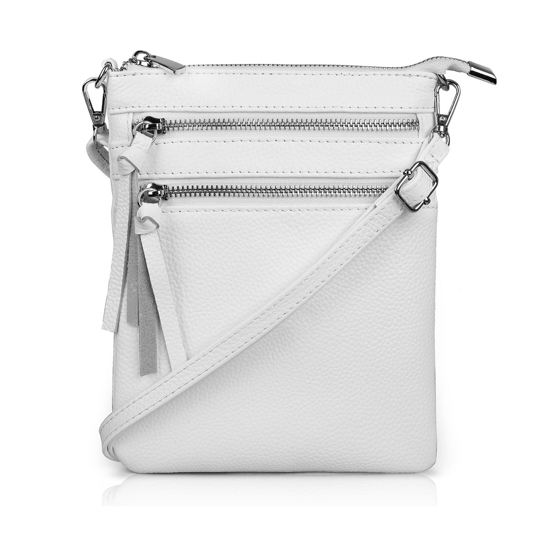 befen Multi-zip Pocket Leather Bag