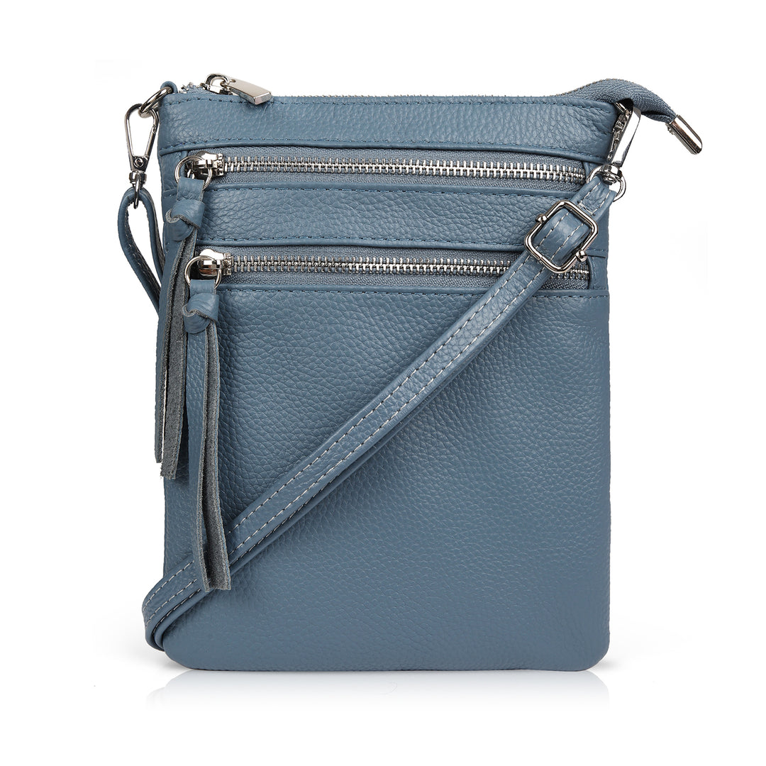 befen Multi-zip Pocket Leather Bag