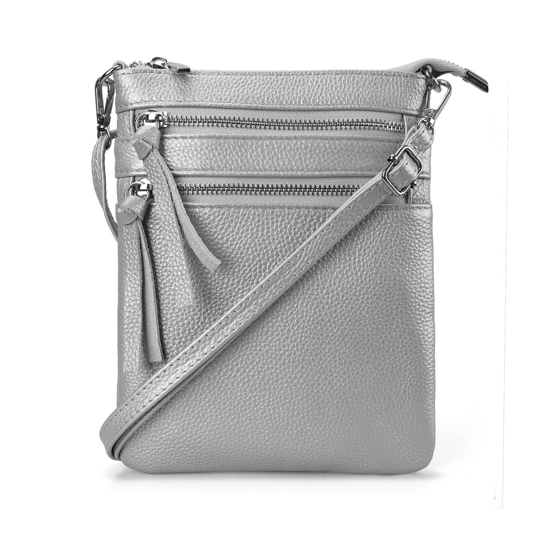 befen Multi-zip Pocket Leather Bag