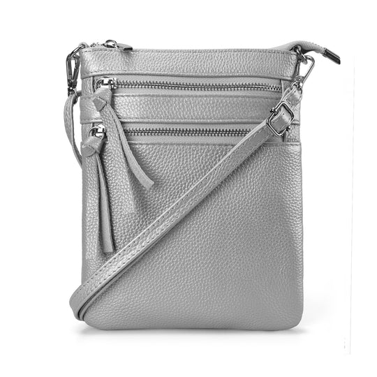 befen Multi-zip Pocket Leather Bag