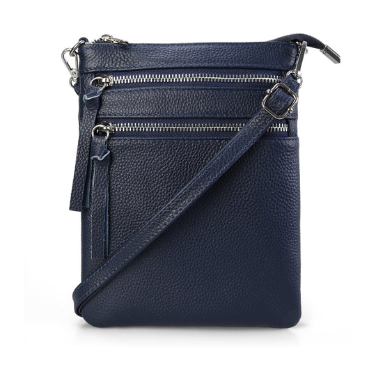 befen Multi-zip Pocket Leather Bag