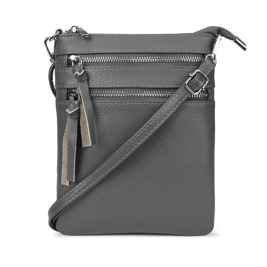 befen Multi-zip Pocket Leather Bag